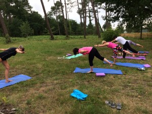 Cours de yoga à Mimizan dans la nature